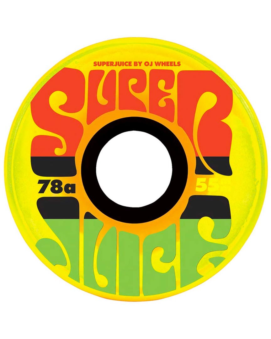 Oj Wheels Mini Super Juice Skateboard Wheels Jamaican Sunrise