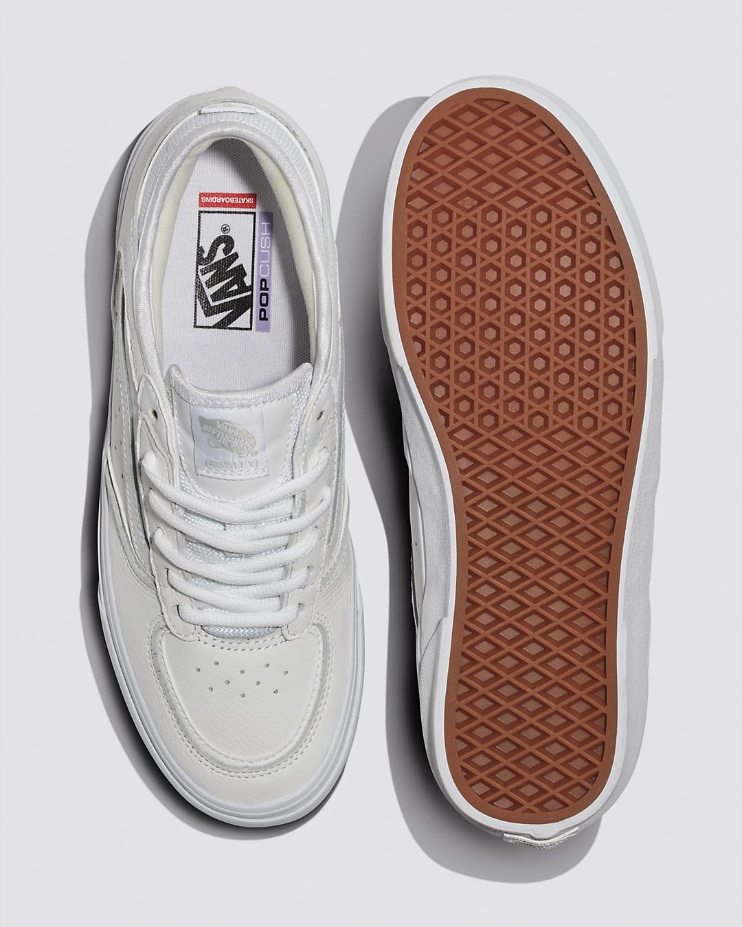 Vans Skate Rowley Leather Shoes White White M11 W12.5