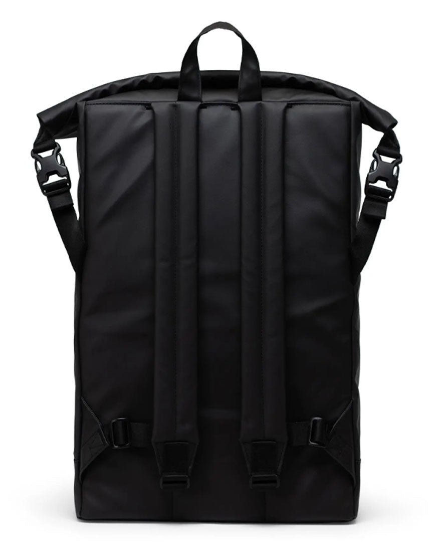 Black roll top backpack hotsell