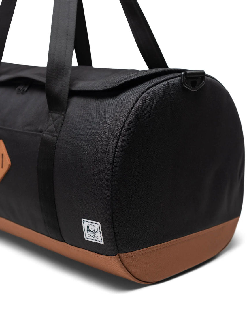 HERSCHEL Heritage Duffle Bag Black Saddle