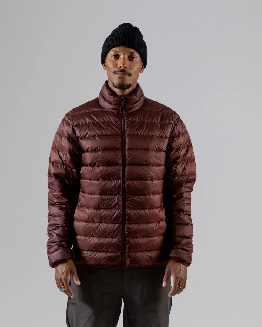 Jones Re up Down Recycled Puffy Winter Jacket Vulcan Red Boutique Adrenaline