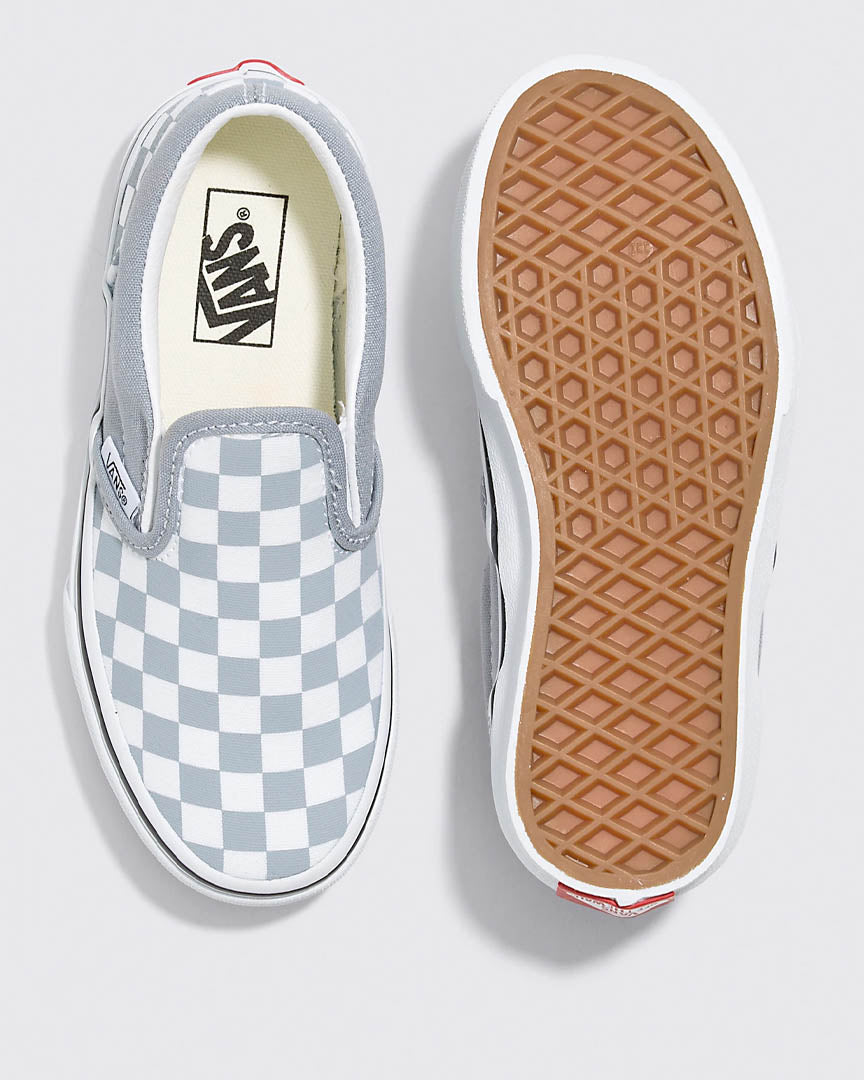 Vans Kids Classic Checkerboard Slip On Shoes Theory Tradewinds 11