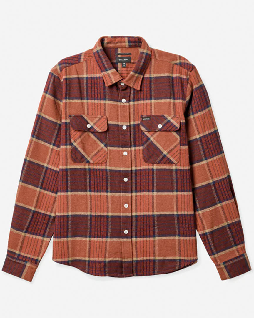 Brixton Mahogany Bowery Flannel L/S Shirt – Boutique Adrenaline