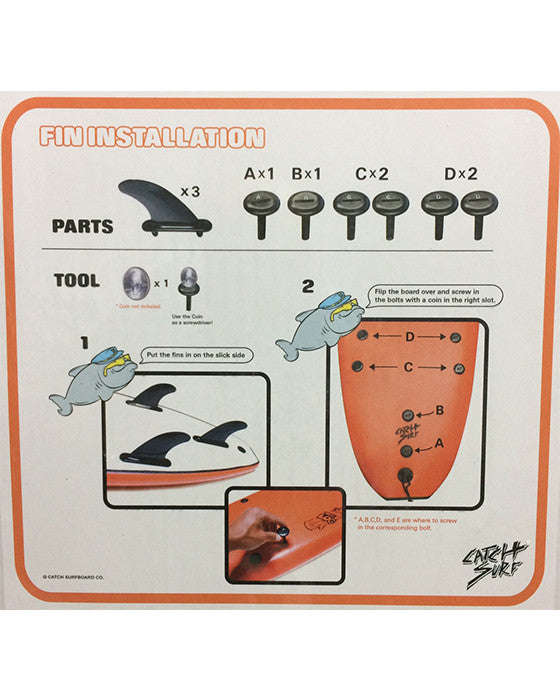 Catch surf store replacement fins