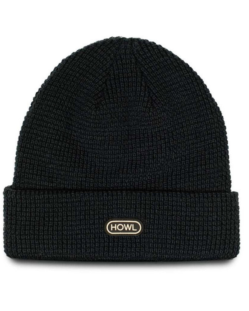 Waffle Beanie - Black