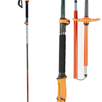 Sceepter 4S Pole Splitboarding Poles - Black/Orange