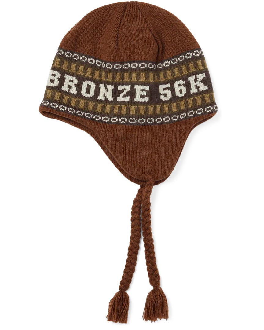 Huf X Bronze Flap Beanie - Brown