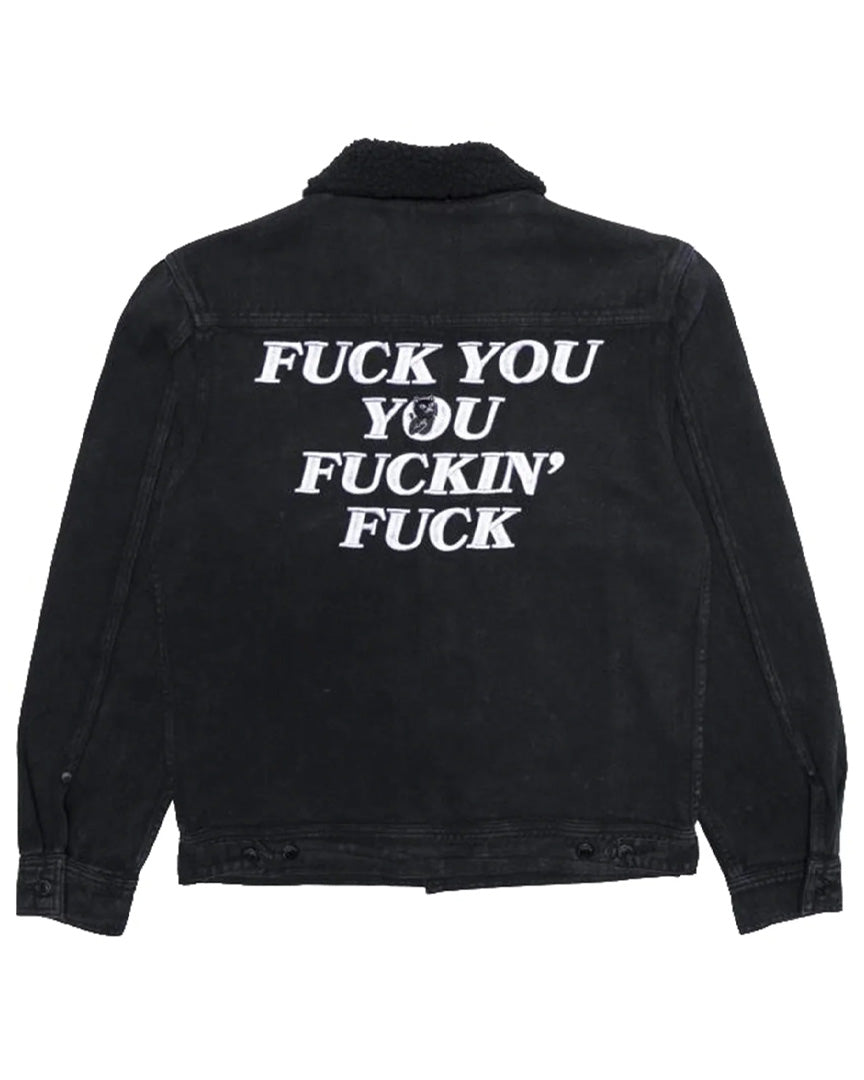 Manteau Denim Fucking Fuck - Black