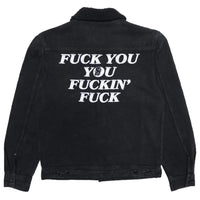 Denim Fucking Fuck Jacket - Black