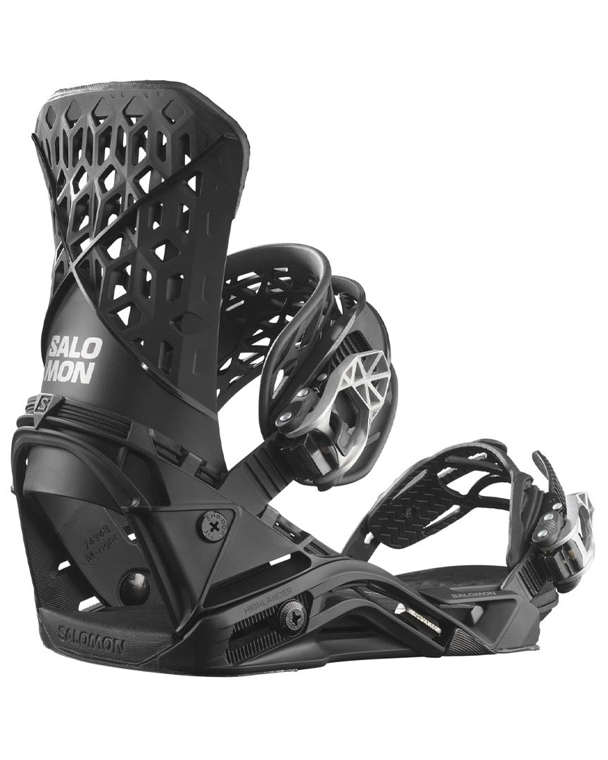 Highlander Snowboard Bindings - Black 2025