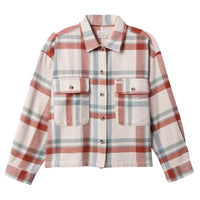 Bowery W Flannel Shirt - White Smoke