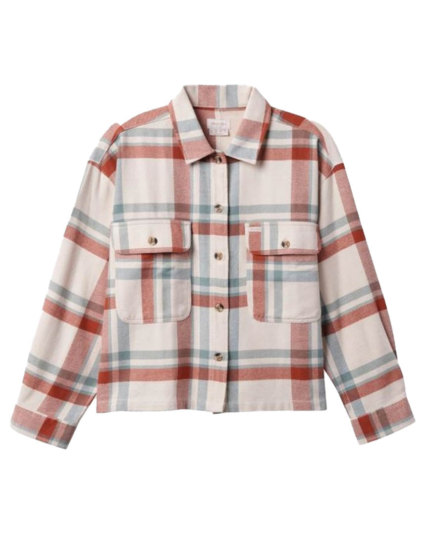 Bowery W Flannel Shirt - White Smoke