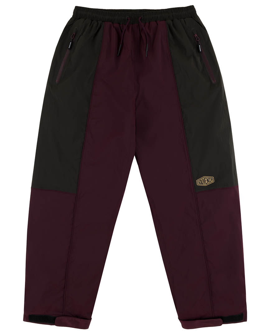 Insulated Track Snow Pants - Oxblood