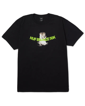 Huf X Bronze Hang In There T-Shirt - Black