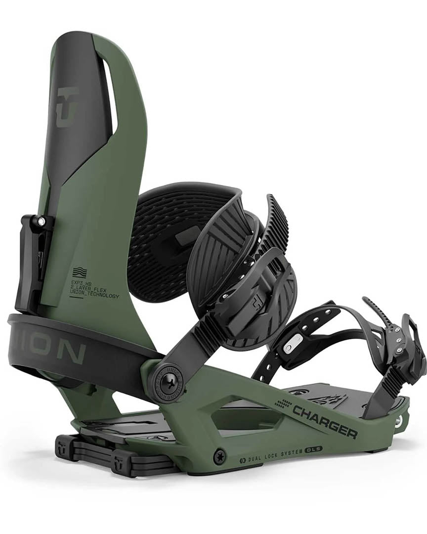 Charger Snowboard Bindings - Sage Green 2025