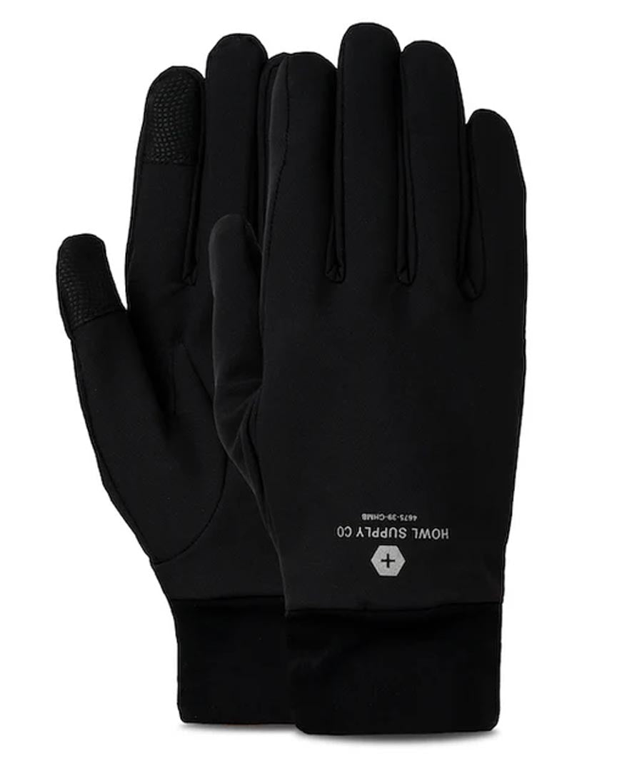 Fleece Liner Gloves - Black