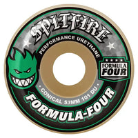 F4 101D Conical Skateboard Wheels - Natural