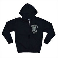 Honeyboy Joker Logo Zip Hoodie - Black