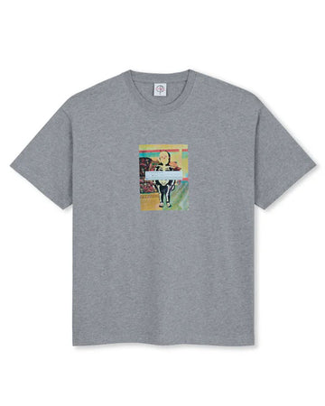 T-shirt Sketeton Kid - Heather Grey