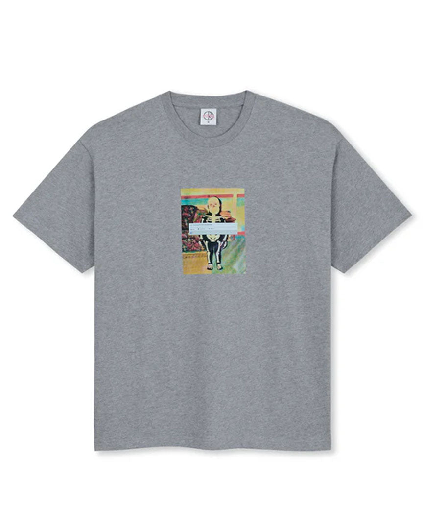 T-shirt Sketeton Kid - Heather Grey