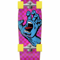 Carver Screaming Hand Check Complete Cruiser Surf Skate - Pink