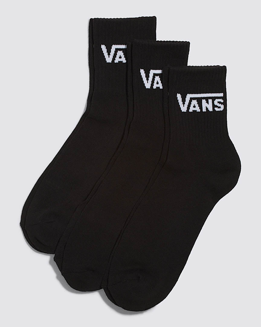 Kids Classic Half Crew (3 Socks) - Black