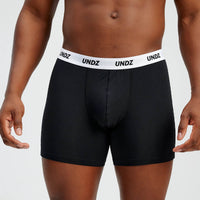 Men Bamboo Boxer Shorts - Black