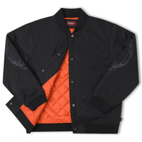 Ag Varsity Coil Jacket - Black