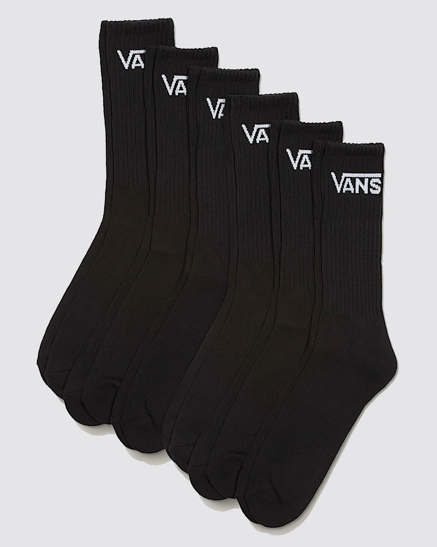 Chaussettes Classic Crew (6 Pack) - Black