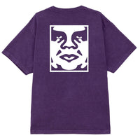 T-Shirt Obey Bold Icon Face - Pigment Purple