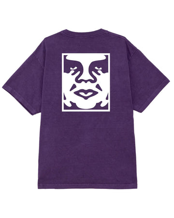 Obey Bold Icon Face T-Shirt - Pigment Purple