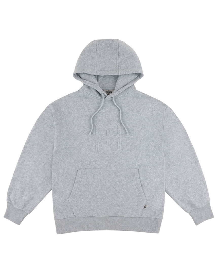 Embossed Hoody S Hoodie - Heater Grey