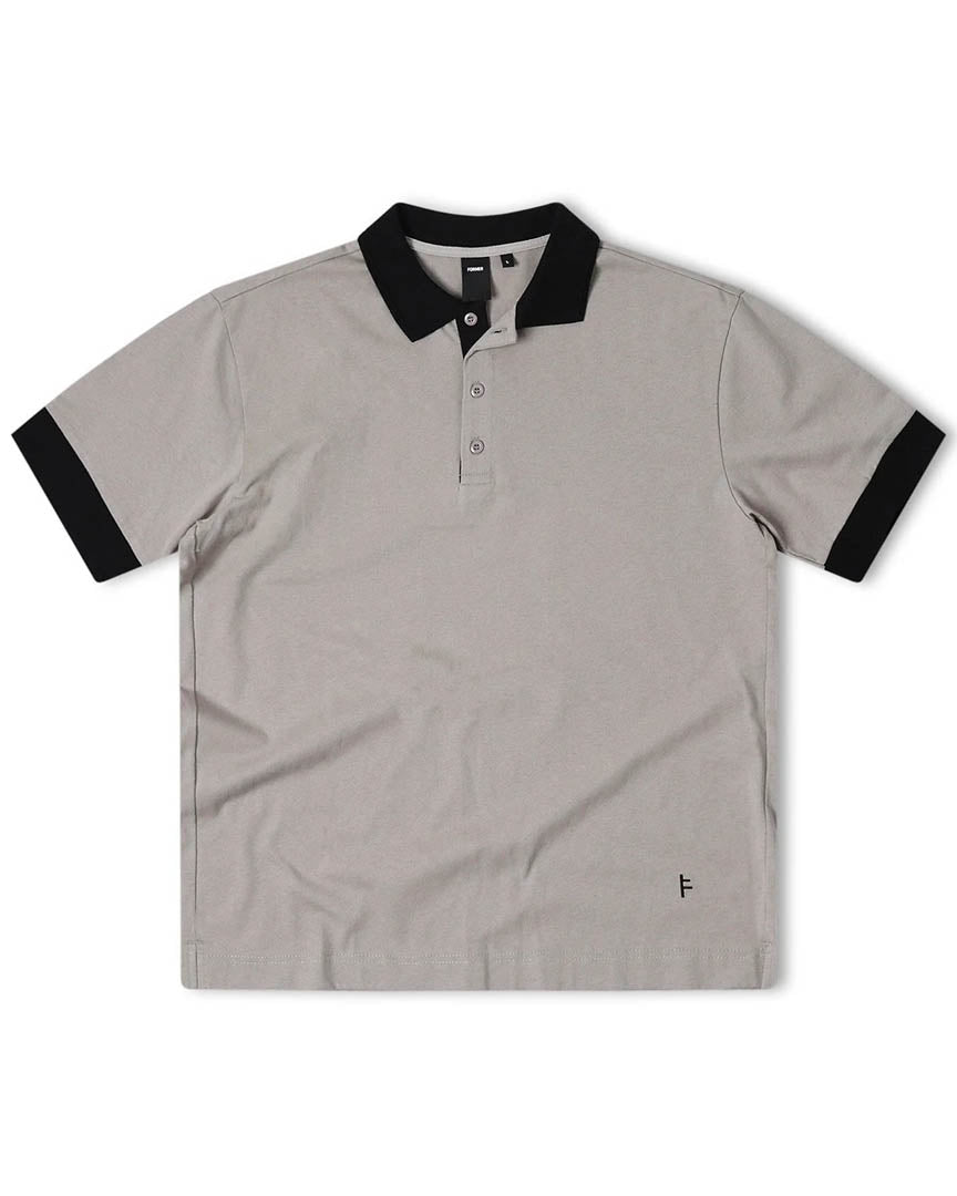 Uniform Ss Button Short Sleeve Polo Shirt - Mushroom