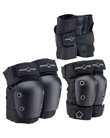 Protection Adult 3 Pack Pad Set - Black