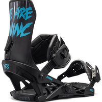 Uninc Snowboard Bindings - Black Blue 2025