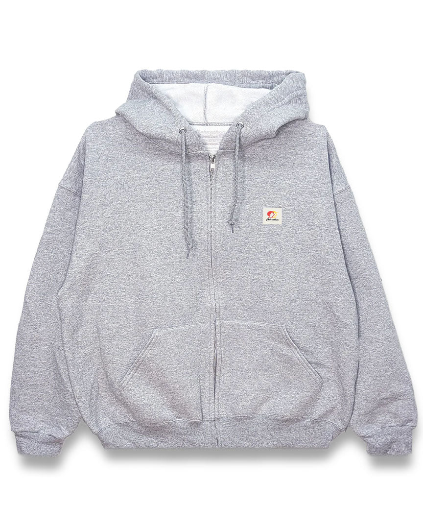 Workless Zip Hoodie - Heather Grey