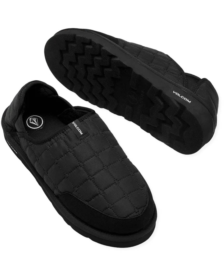 Recliner Slipper Shoes - Black/White