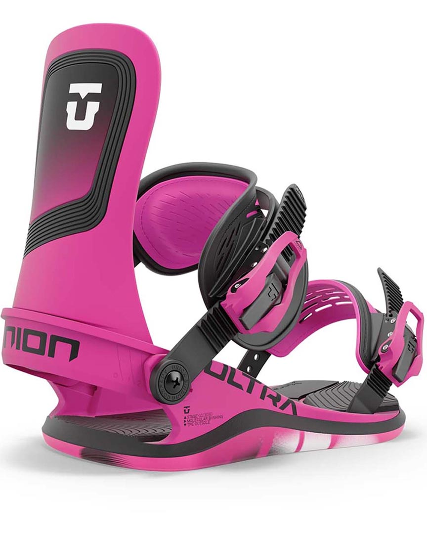 Ultra Womens Snowboard Bindings - Hot Pink 2025