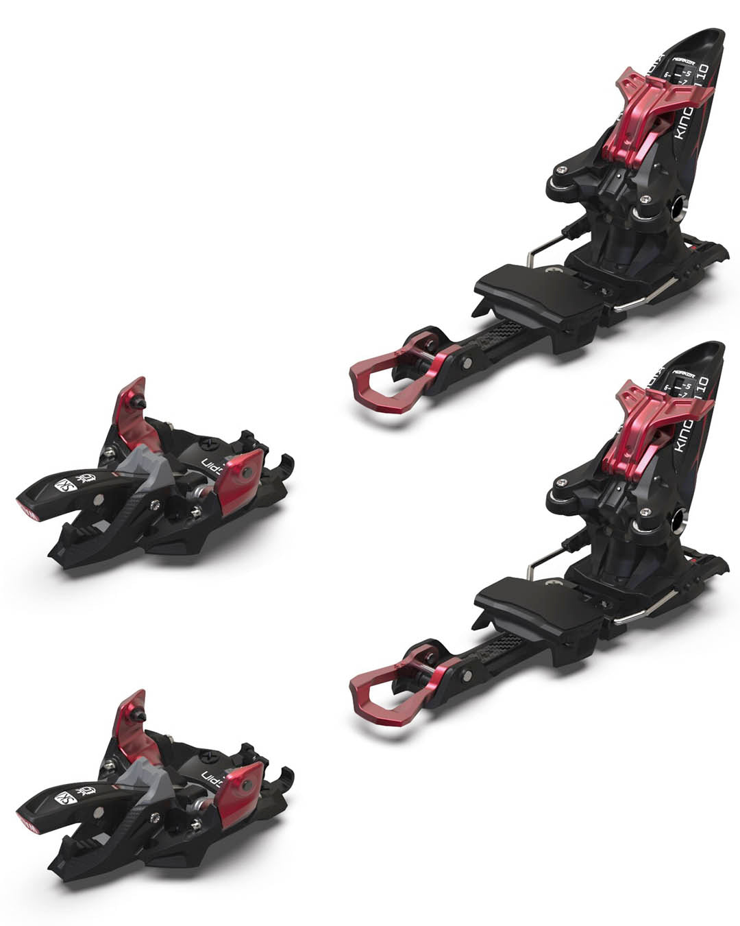 Fixation de ski Kingpin 10 - Black/Red 2025