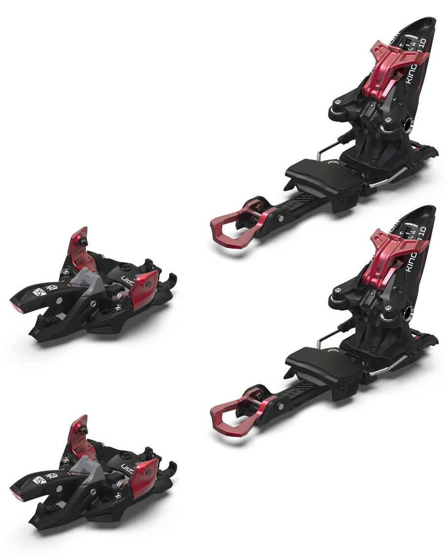 Kingpin 10 Ski Bindings - Black/Red 2025