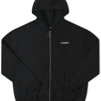 Hoodie Clippings Fz - Black