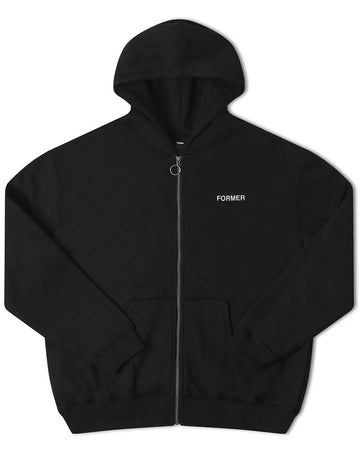 Clippings Fz Hoodie - Black