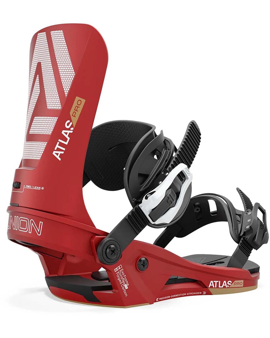 Atlas Pro Snowboard Bindings - Metallic Red 2025