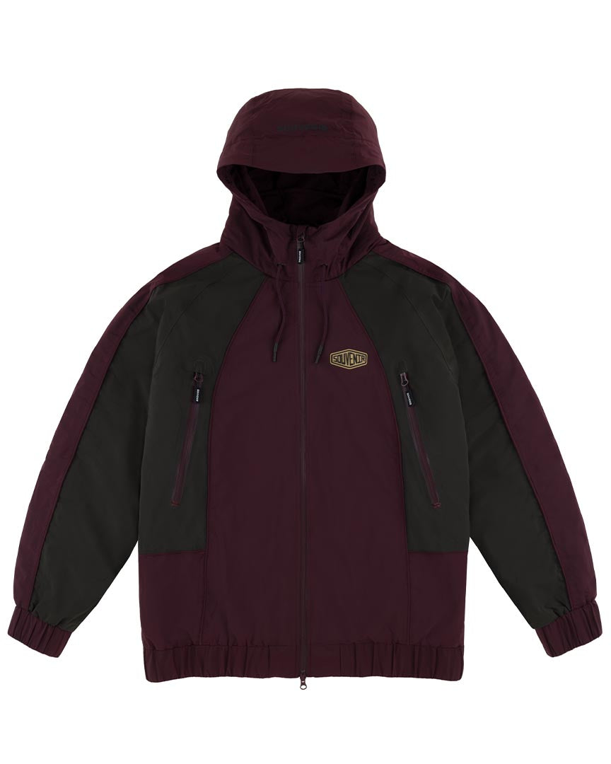 Insulated Track Winter Jacket - Oxblood