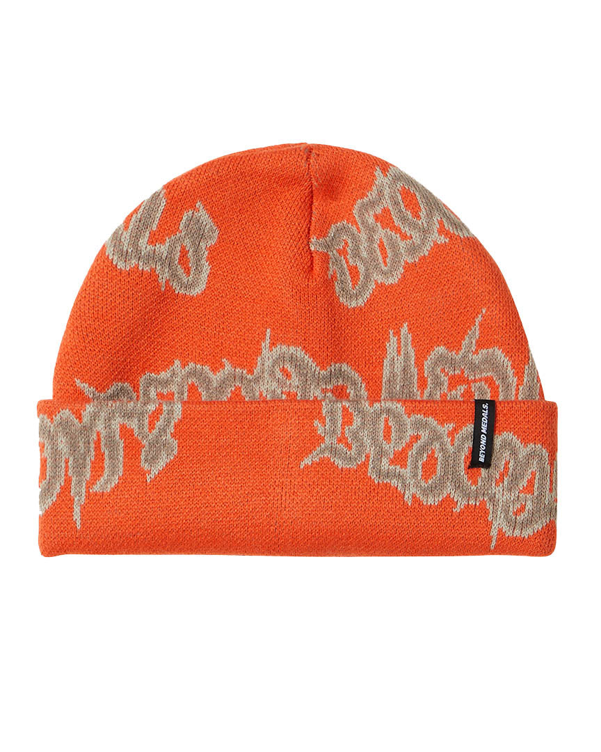 90'S Spike Beanie Beanie - Orange