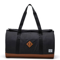 Heritage Duffle Travel Bag - Black/Saddle Brown