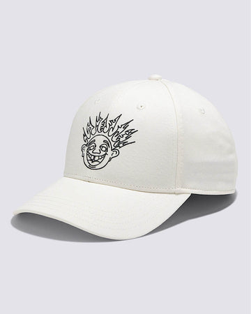 Skate Smile Spike Curve Hat - Marshmallow