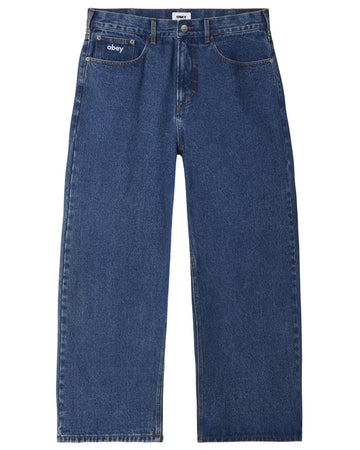 Bigwig Baggy Denim Jeans - Stone Wash Indigo