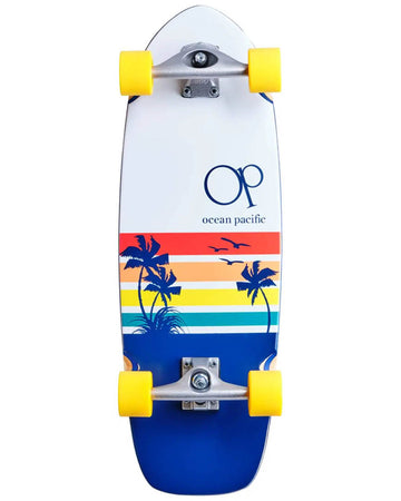 Sunset Surf Skate Complete Cruiser - White Navy