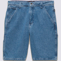 Drill Chore Loose Demin Shorts - Stone Wash